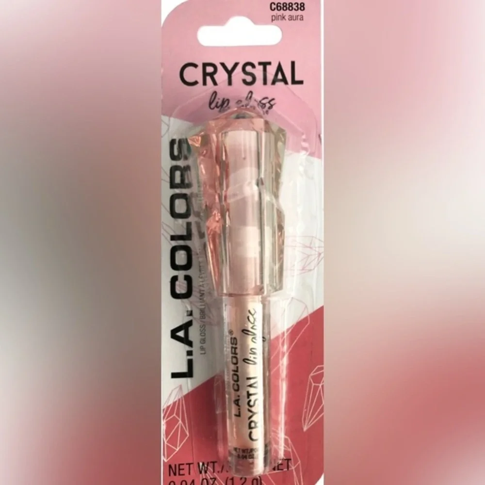 2pack crystal lipgloss in‎ amethyst power and pink aura new